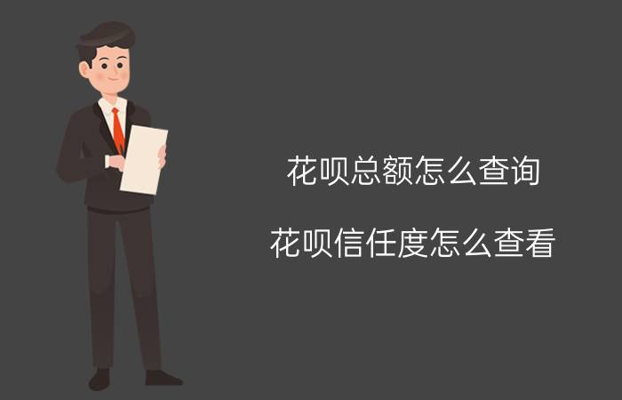 花呗总额怎么查询 花呗信任度怎么查看？